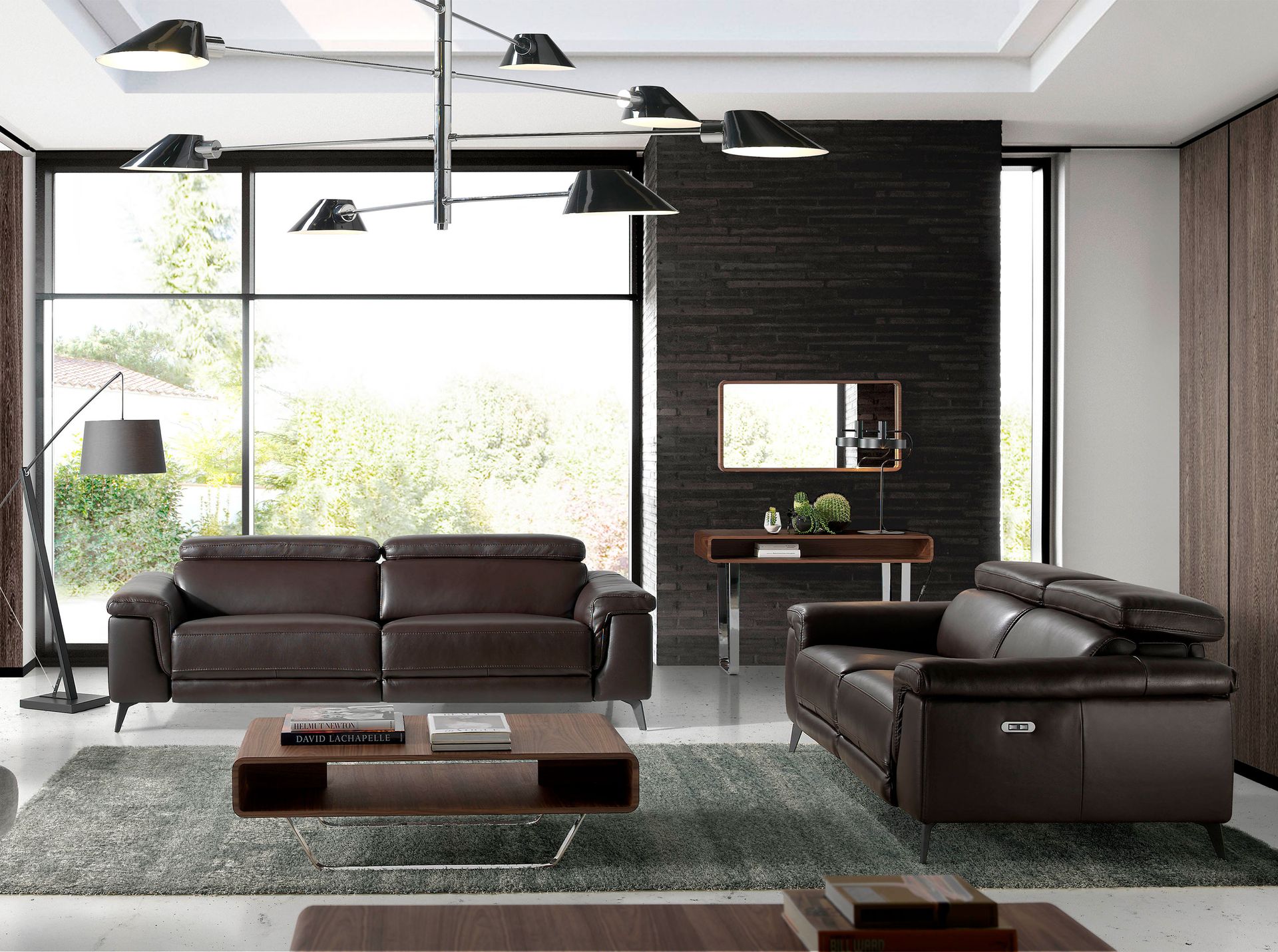 Диван 5319-2P /6050 2-х местный с реклайнером цвет CHOCOLATE Angel Cerda