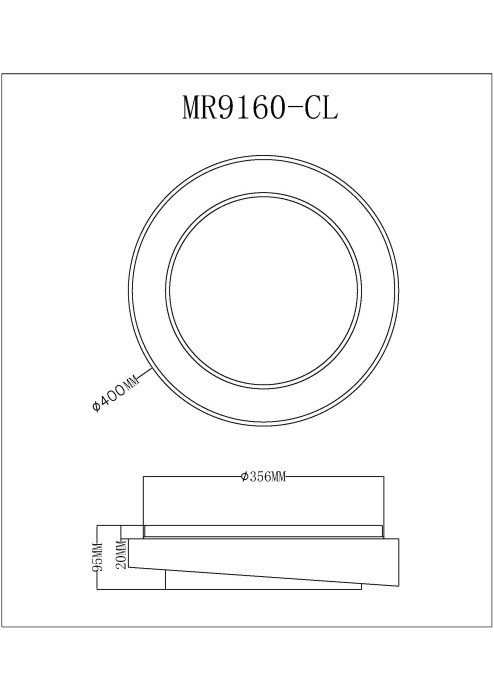 Накладной светильник MyFar MR9160-CL