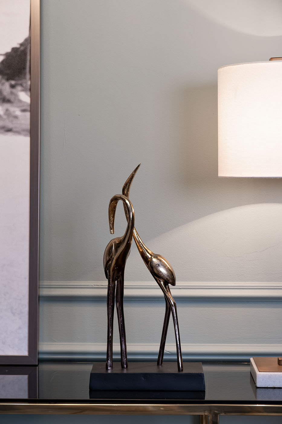 Статуэтка "Две цапли" золотая Garda Decor 71PN-2374