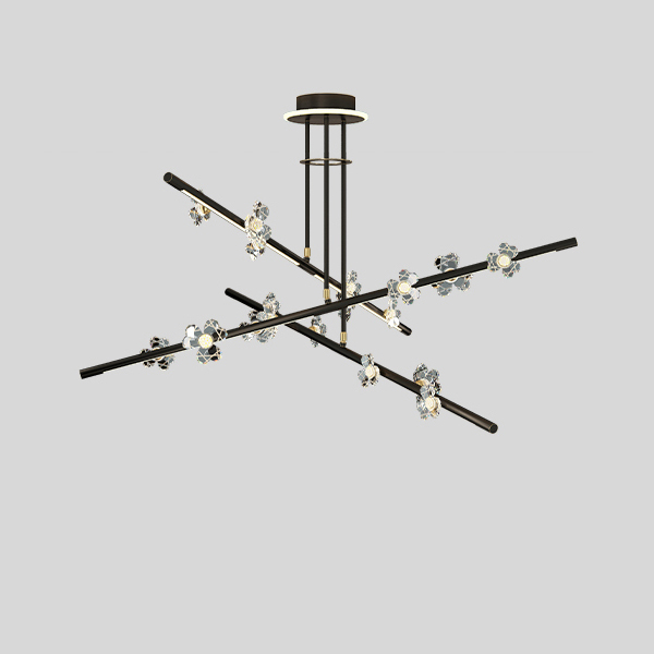 Потолочная люстра CAMILIA CH D120 Black by ImperiumLoft