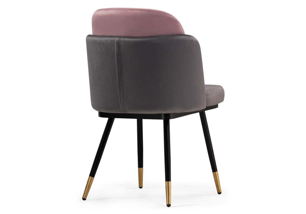 Стул Woodville Penelopa dark gray / pink / black / gold 15417