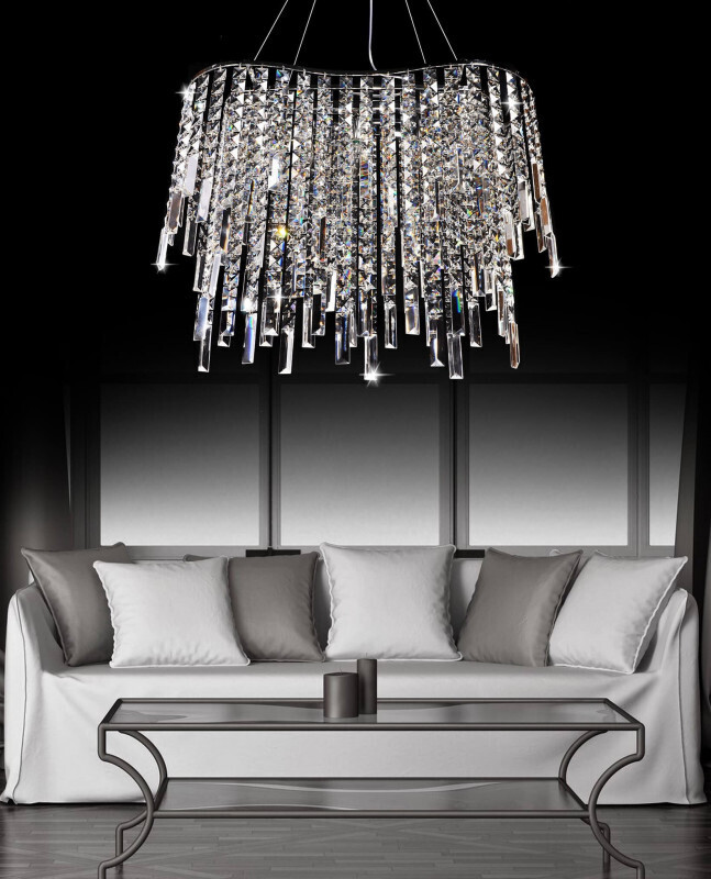 Каскадная люстра Lumina Deco LDP 2159-600 CHR