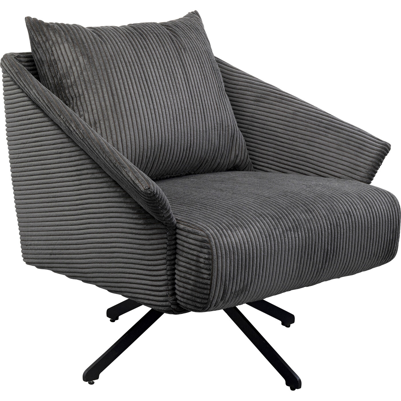 Кресло вращающееся Milo Grey KARE 87837