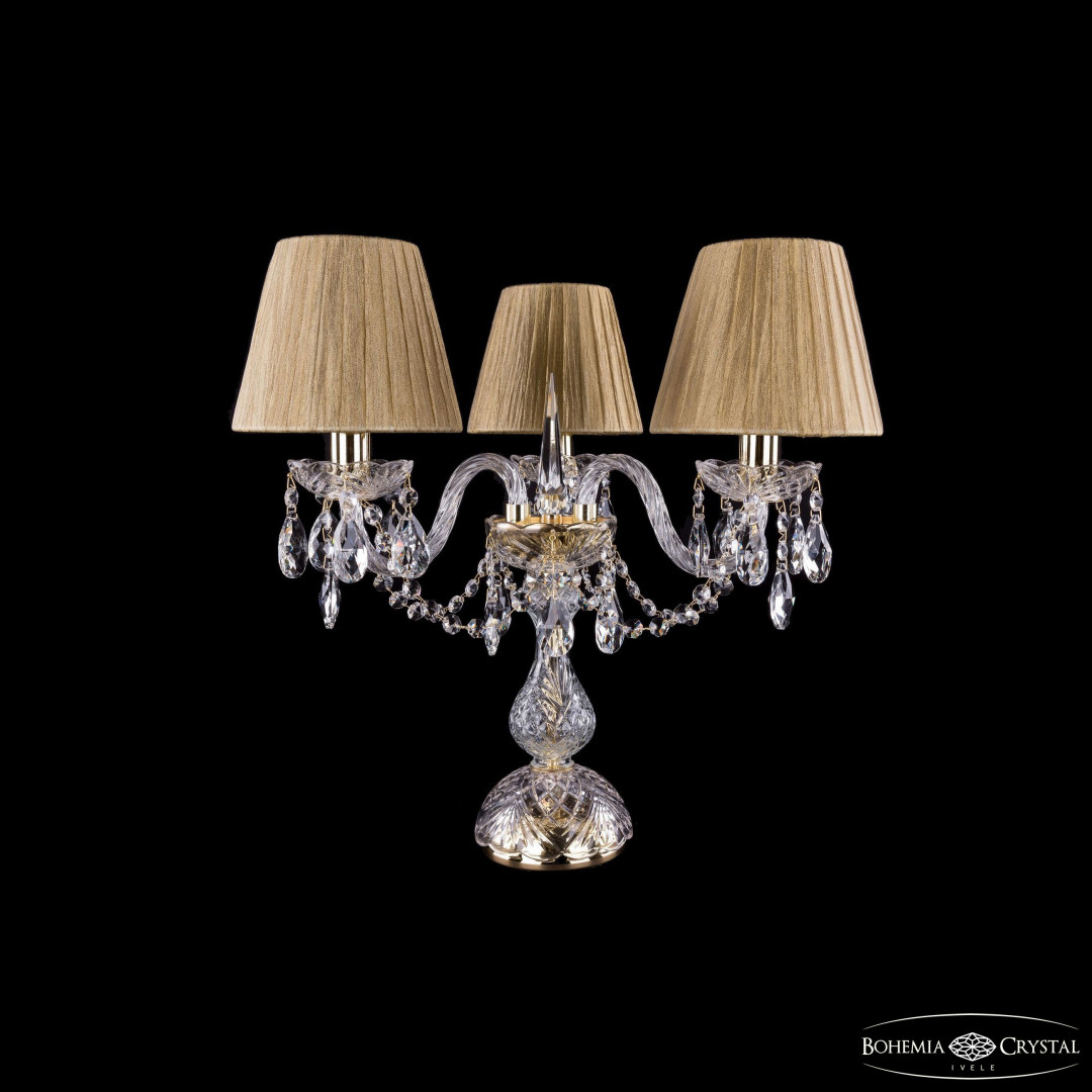 Настольная лампа хрустальная 1406L/3/141-39 G SH7-160