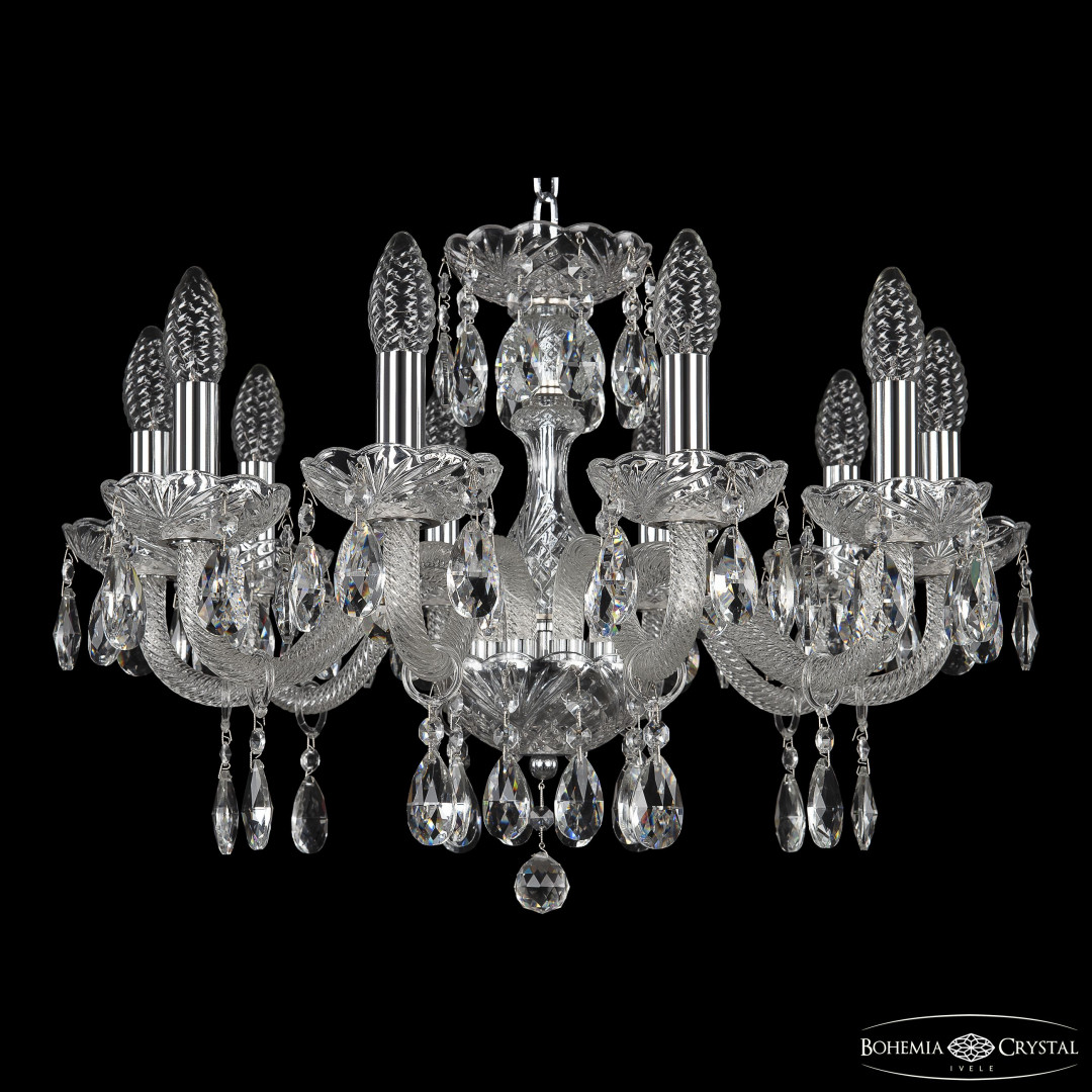Люстра хрустальная 117/10/195 Ni Bohemia Ivele Crystal