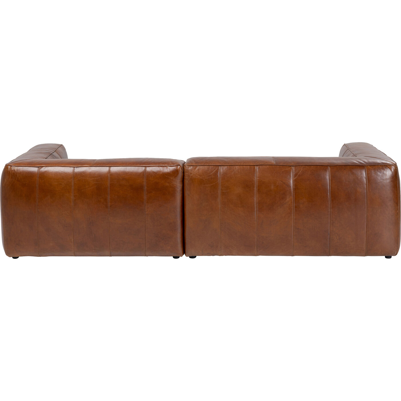 Диван угловой Cubetto Leather Brown 270 см KARE 86149