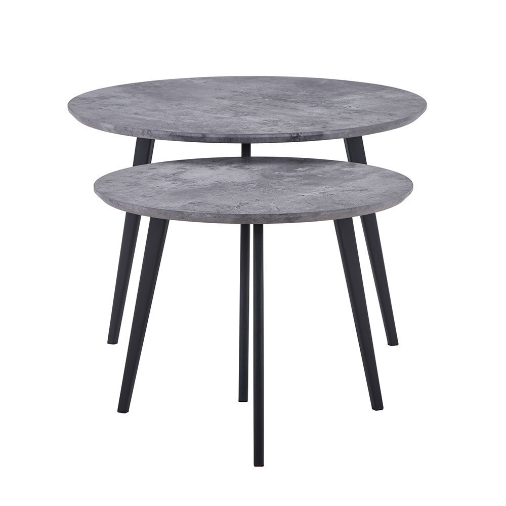 Набор кофейных столиков Duo серая лава, 2шт Bradex Home FR 0610