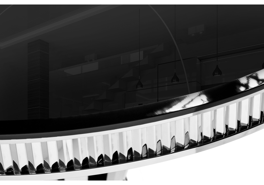 Стол стеклянный Woodville Grande черный 15303