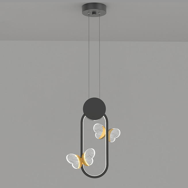 Подвесной светильник BABETTA GEOMETRY C Black Трехцветный свет by ImperiumLoft