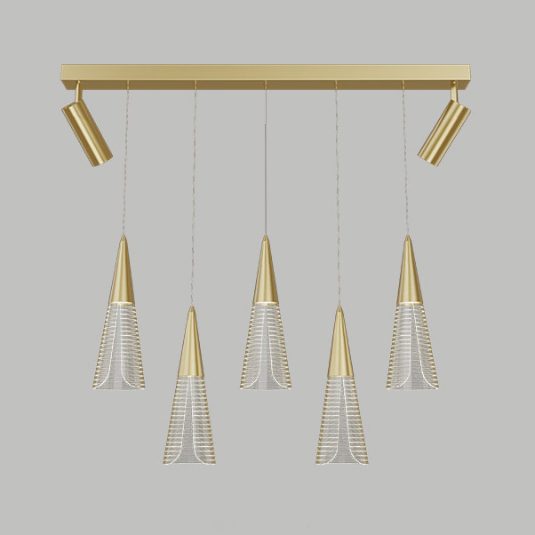 Подвесной светильник MANDORA B L5 Brass by ImperiumLoft