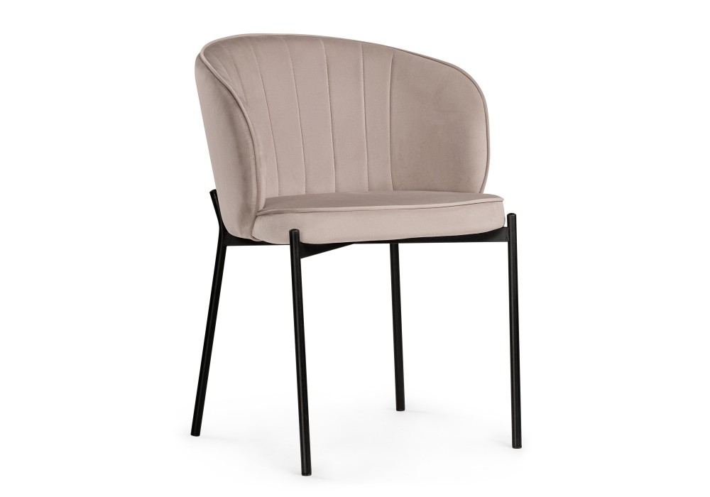 Стул Woodville Нейл латте / черный 528450