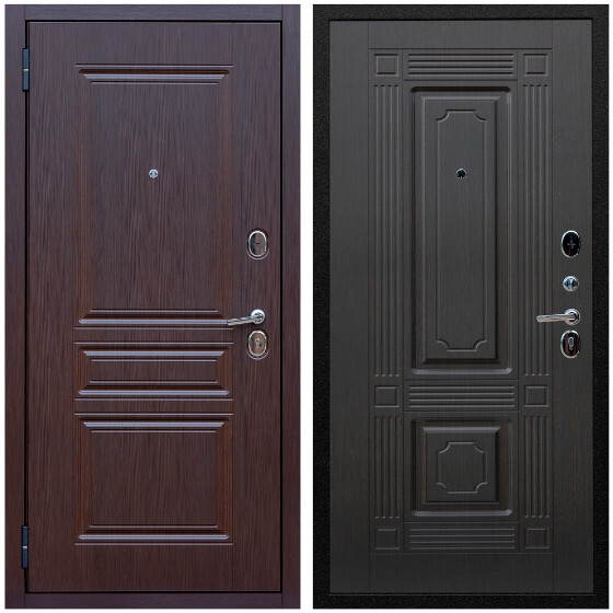 Дверь входная Graf Экстра МДФ 10 мм ФЛ-243 Лиственница шоколад / МДФ 16 мм ФЛ-2 Венге