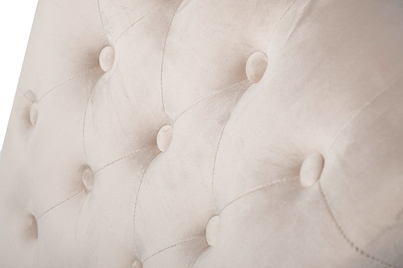 Стул велюровый бежевый (коричневые ножки) Garda Decor 597-2K-КРЕМОВЫЙ-Riv21