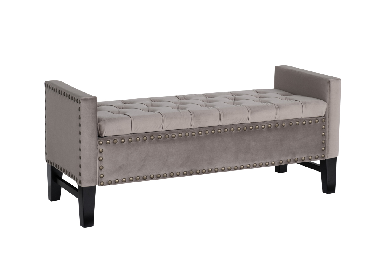 Банкетка с ящиком бежевая Garda Decor Alice BG