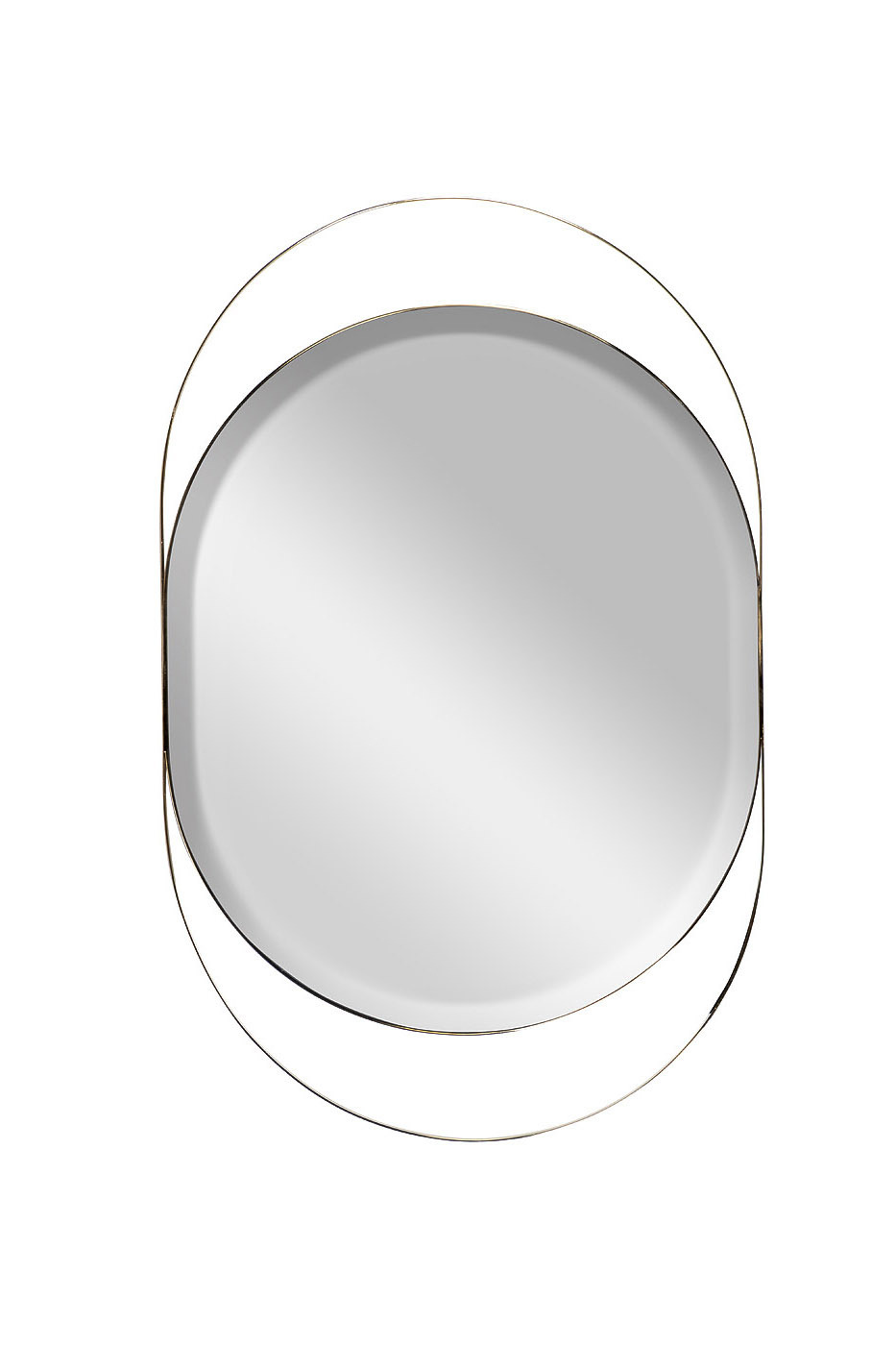 Зеркало в металлической раме (золото) Garda Decor KFG097