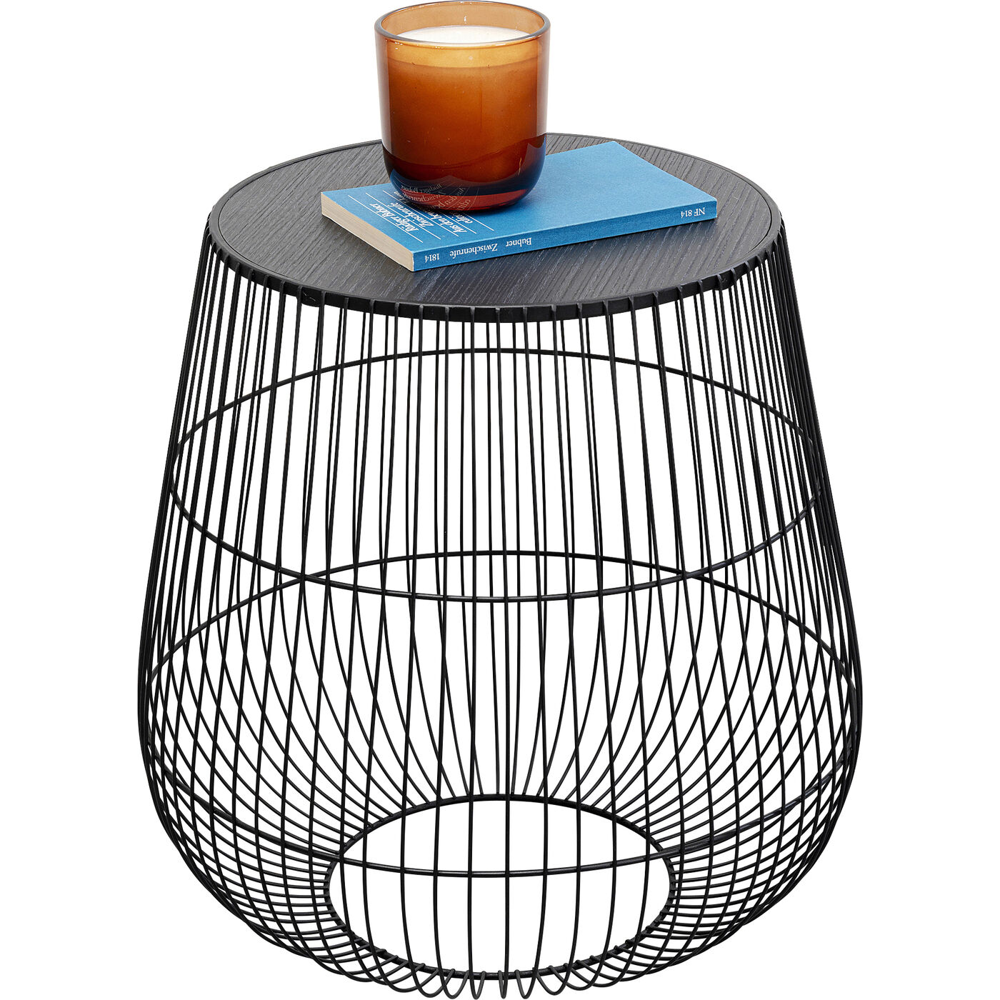 Стол приставной Beam Black Ø40 см KARE 87815