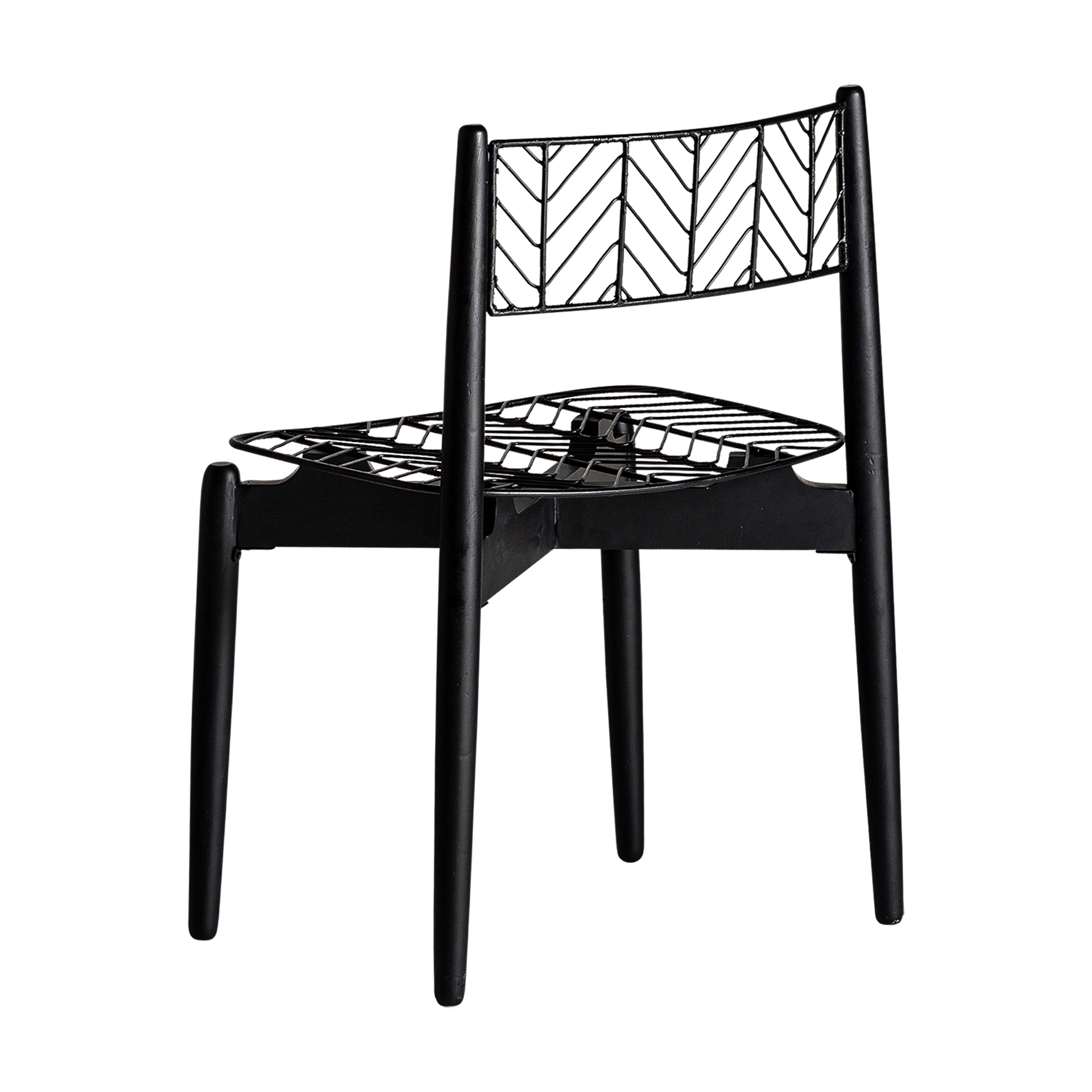 Металлический стул Plisse черный Vical