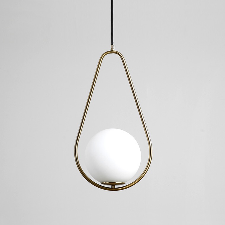 Подвесной Светильник Hoop Drop Brass By Imperiumloft