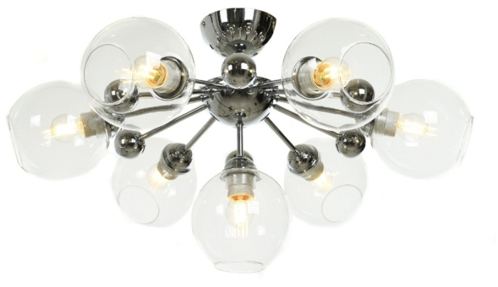 Потолочная люстра Lumina Deco LDC 8040-7 CHR+PR