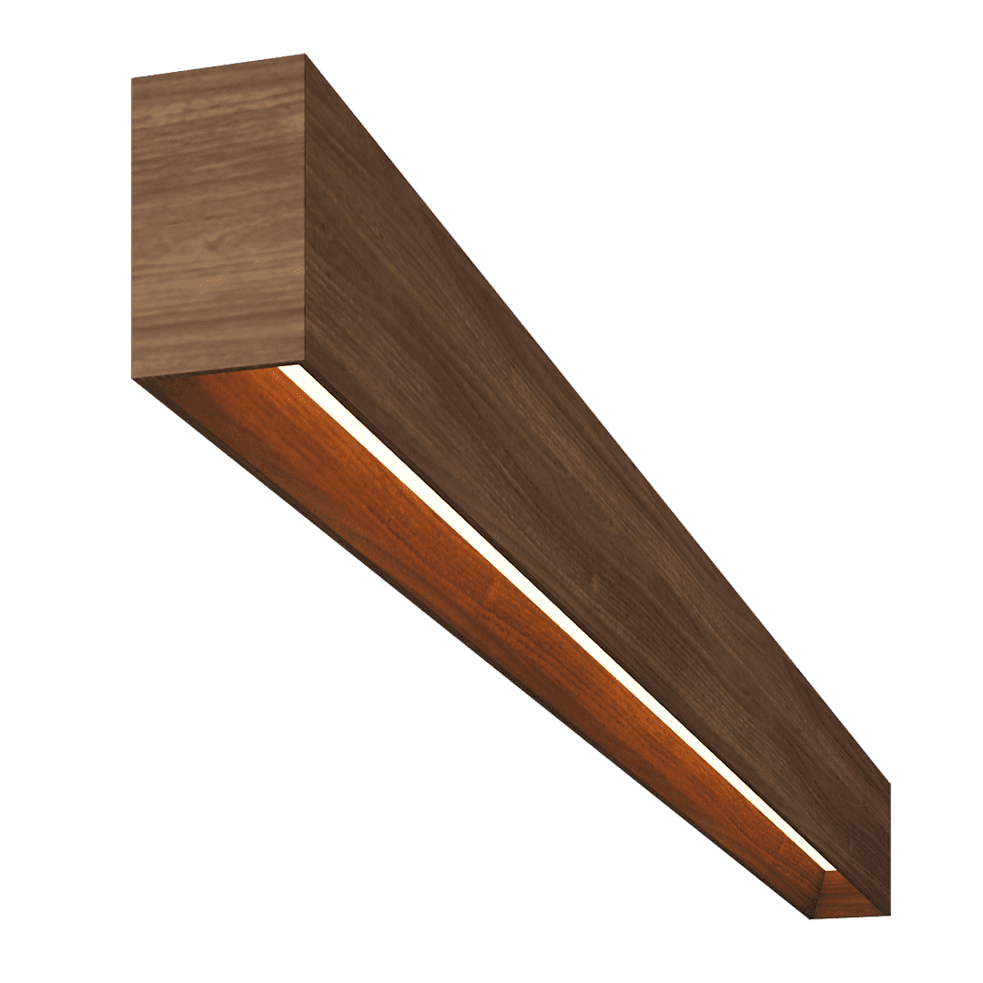 Светильник из массива (орех американский) Lumker W85-OREHAM-125