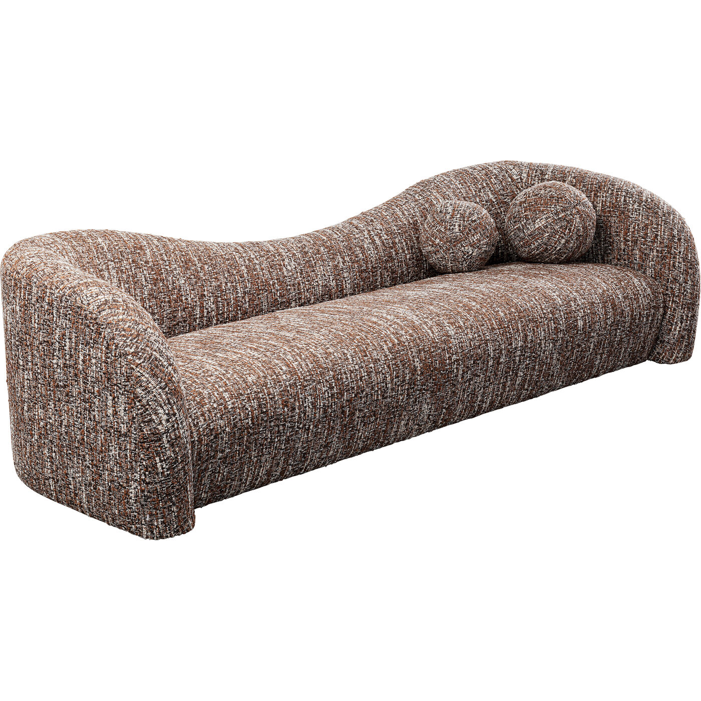 Диван трехместный Livia Melange Brown KARE 87912