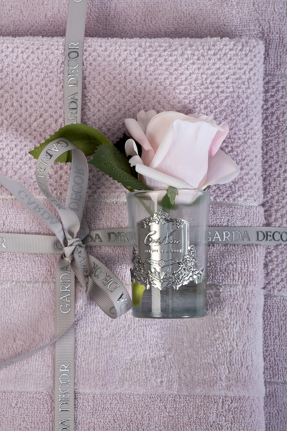 Полотенце "Юнона" махровое 50*100 розовое Garda Decor 106DMT-651-4110-POL ROS