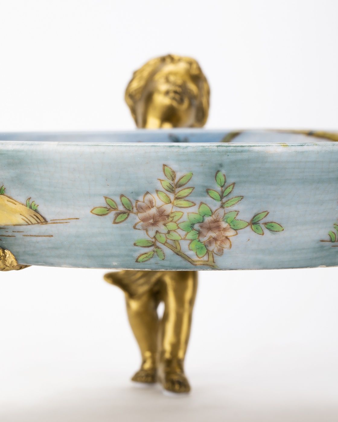 Блюдо на ангелах Glasar 31G2416/C914HC/HX2076