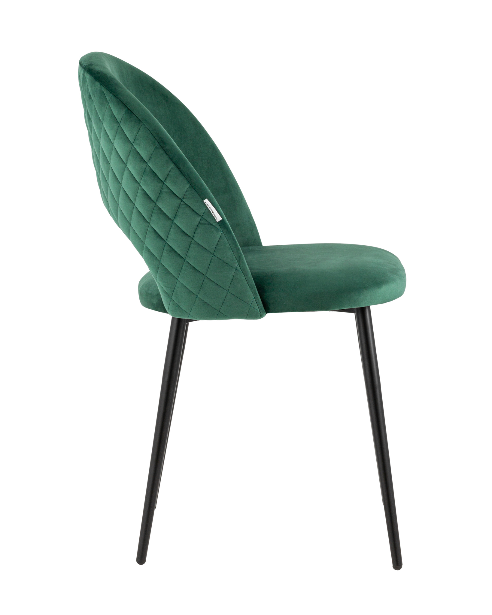 Стул Меган NEW велюр с ромбами зелёный Stool Group