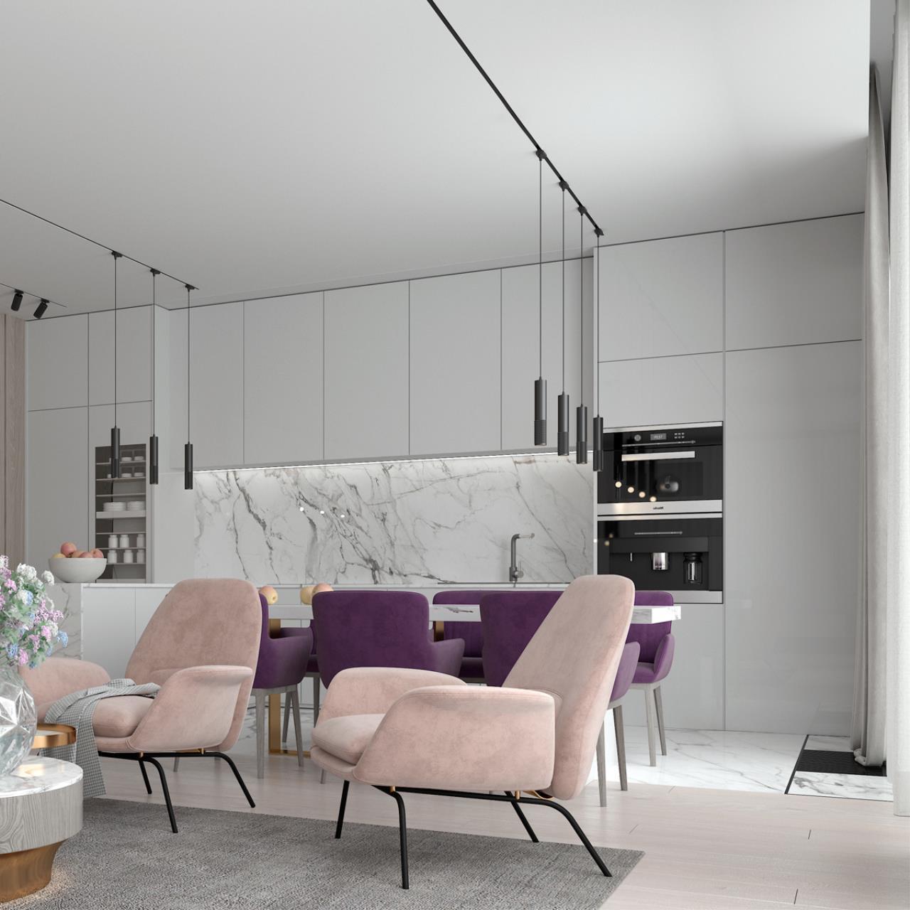 Однофазный трековый светодиодный светильник, длина провода 1м Novotech 358501