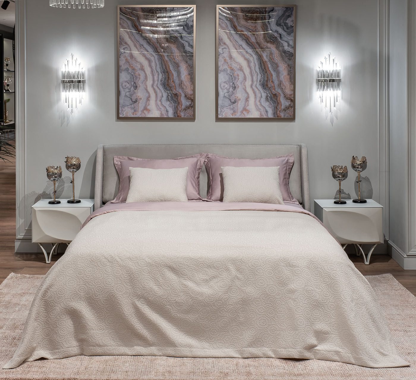 Покрывало "Иллюзия" 180х230см бежевое Garda Decor 16AMR-IL180230-POKR BEG