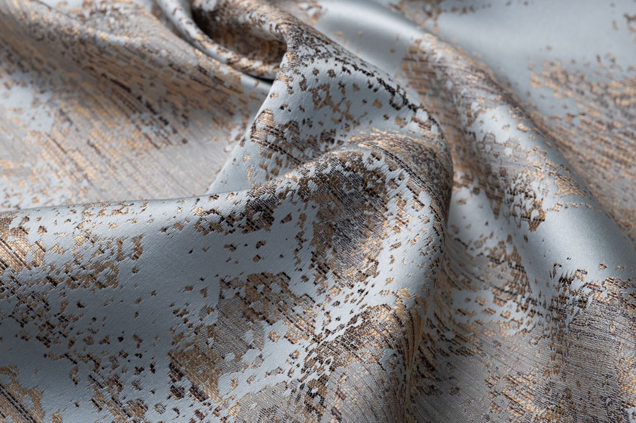 Ткань портьерная BROMLEY голубая Garda Decor 142DDH-1893462-BROMLEY GOL