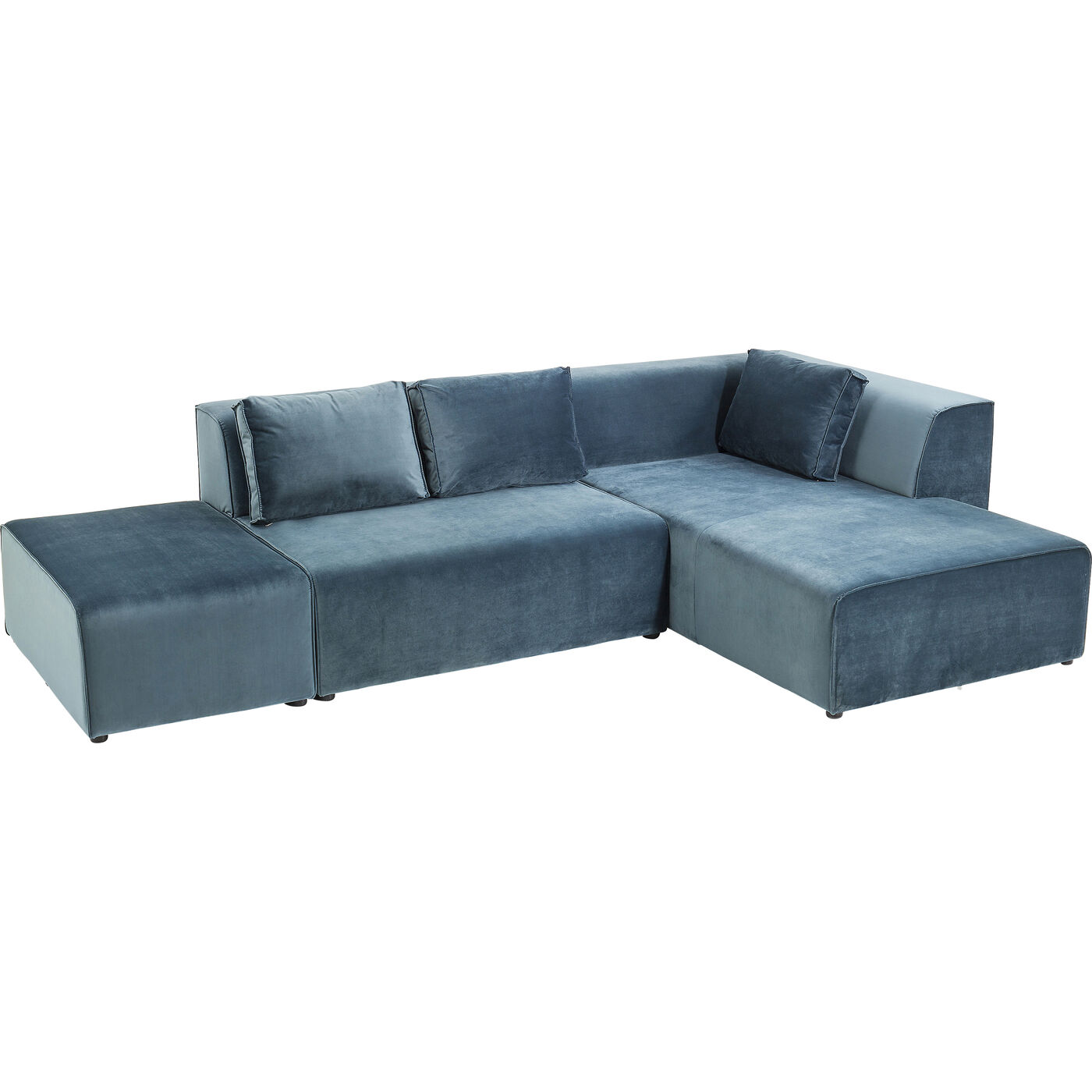 Диван угловой правосторонний Infinity Velvet Ocean Right KARE 83647
