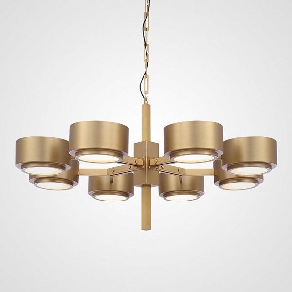 Подвесная люстра Hans-Agne Jakobsson Large Brass Chandelier for Markaryd in Sweden L8 by ImperiumLoft