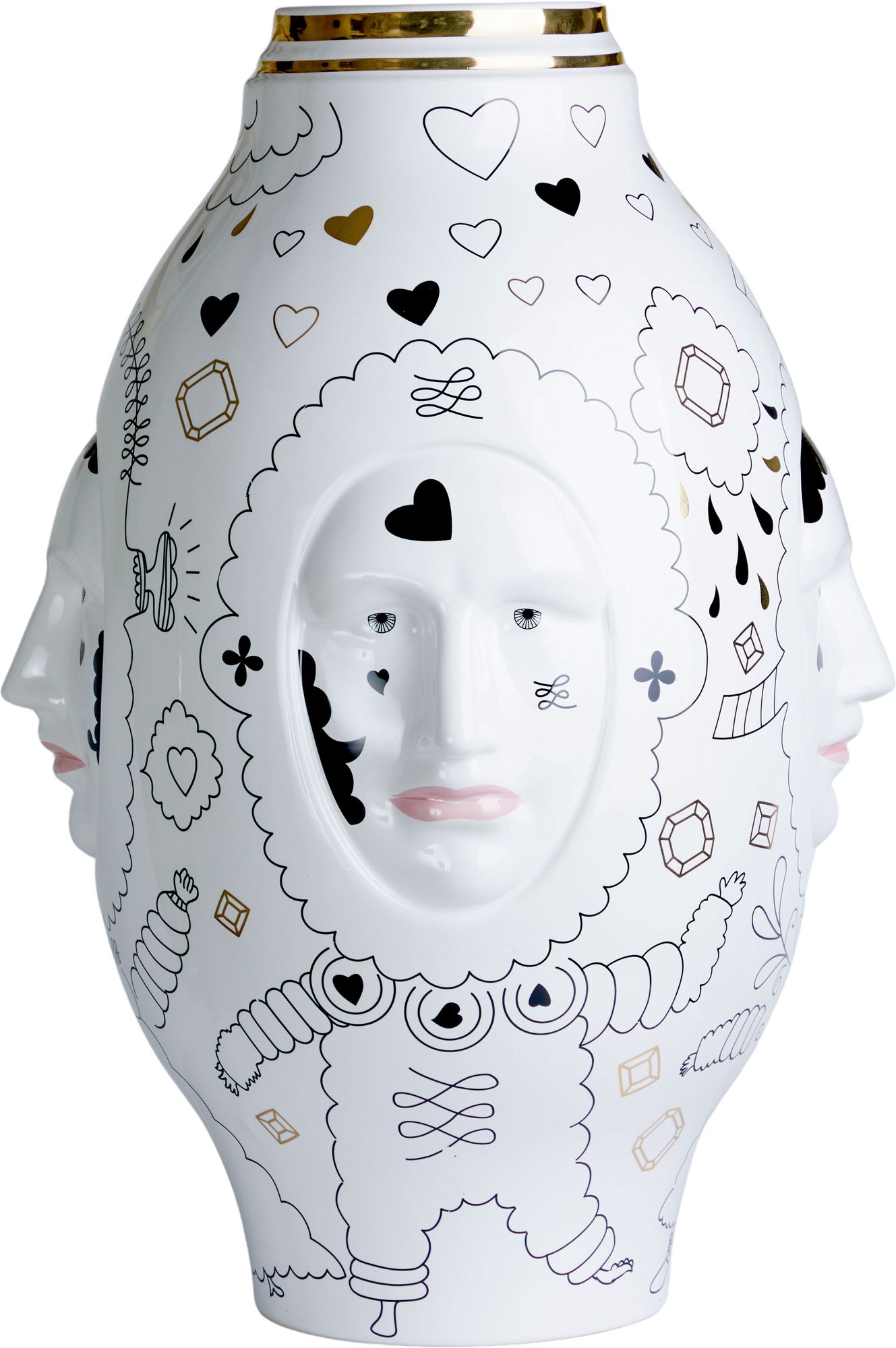 Ваза с барельефами Glasar 68-008