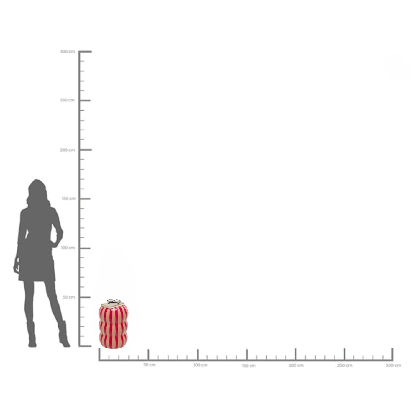 Стол приставной Candy Pink Ø30cm KARE 70801