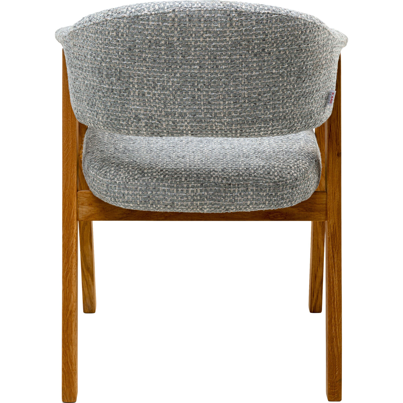 Стул с подлокотниками Jonte Boucle Blue KARE 71374