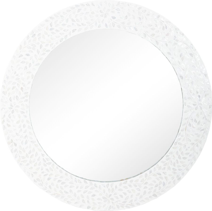 Зеркало настенное с отделкой раковинами устриц Glasar 67-034