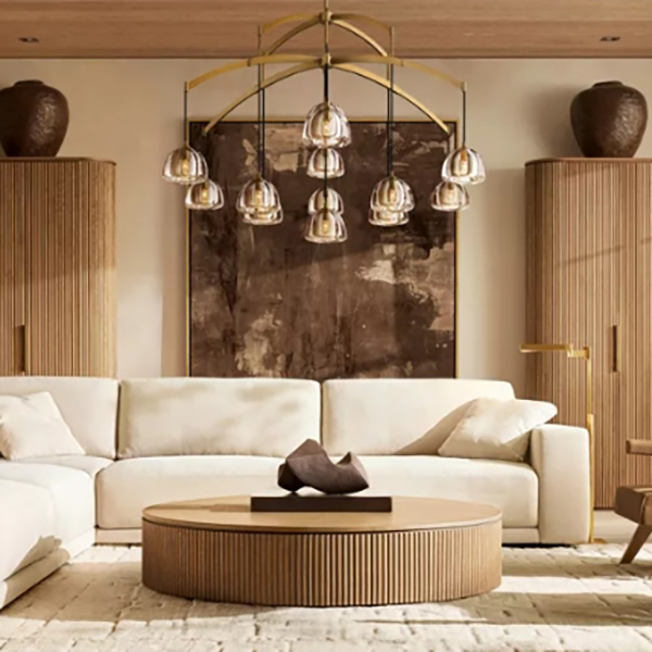 Подвесная люстра Future D152 Brass by ImperiumLoft