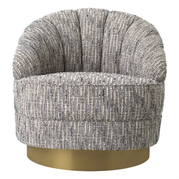 Вращающееся кресло Eichholtz Hadley mademoiselle blue 115335