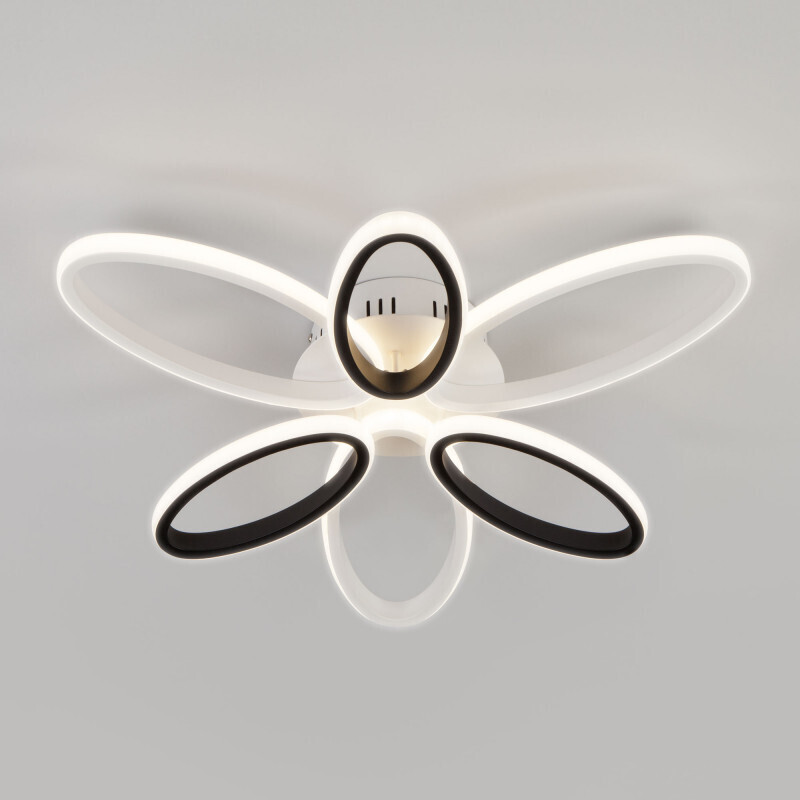 Накладная люстра Eurosvet 90137/6 белый/чёрный