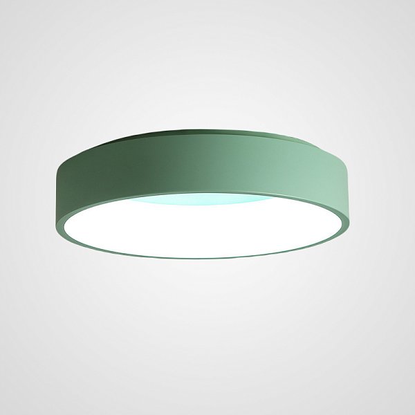 Потолочный светодиодный светильник TRAY D80 Green by ImperiumLoft