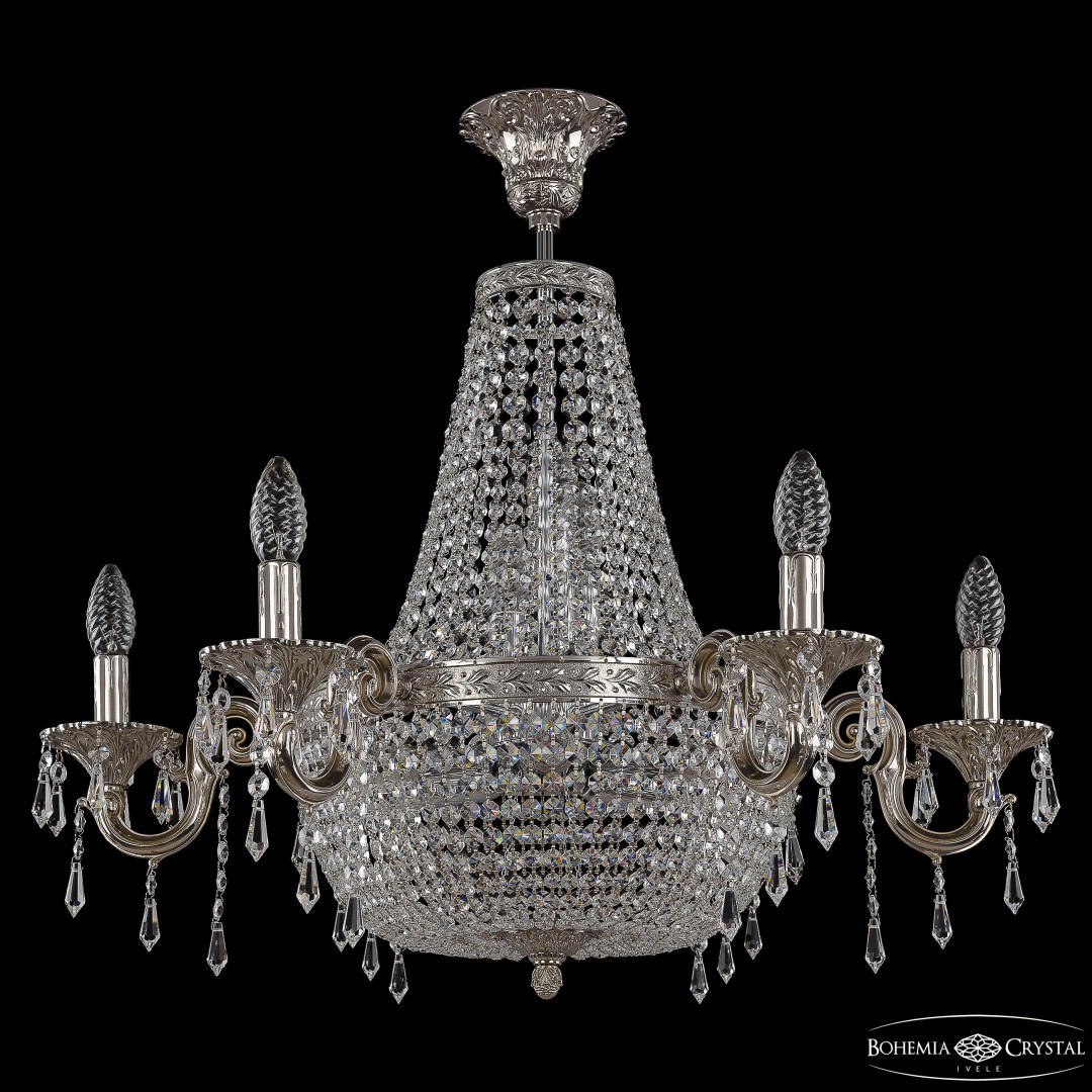 Люстра груша хрустальная 2205H203/6/70IV Ni Drops Bohemia Ivele Crystal