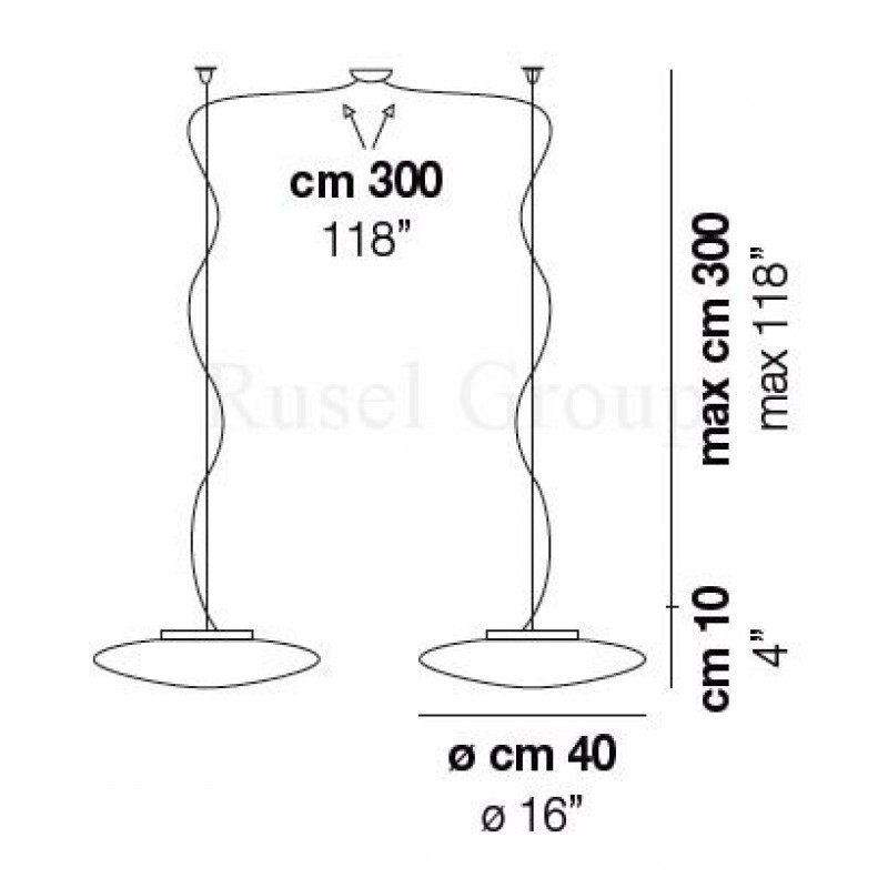 Подвесной светильник Vistosi NUVOLE SP 40 D2