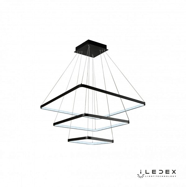 Каскадная люстра iLedex 8153-700+500+300-D-T BK