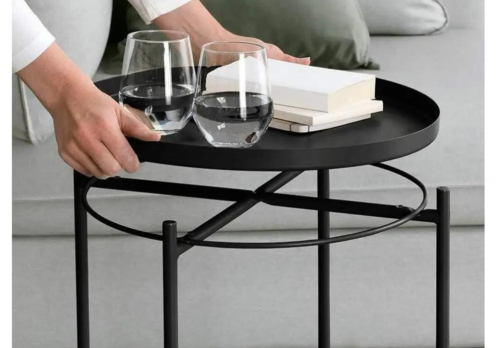 Журнальный стол Woodville Tray 1 black 15394