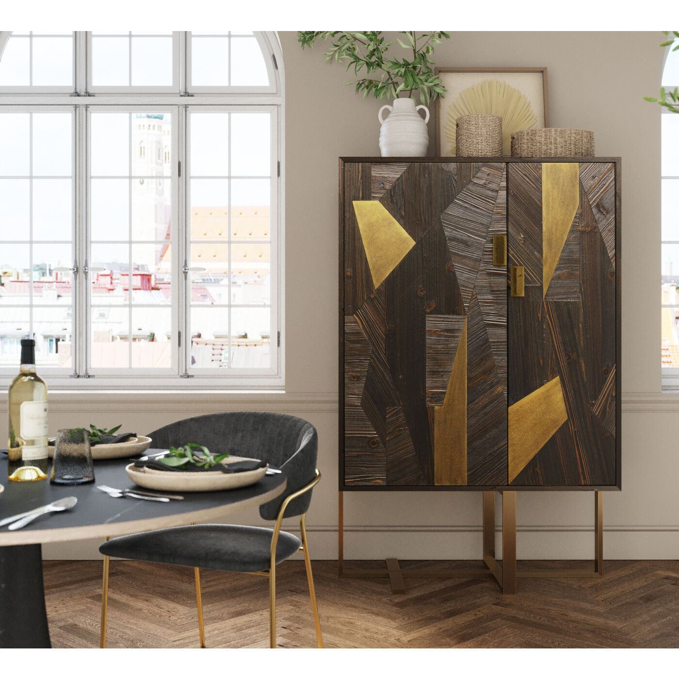 Шкаф барный KARE Salerno 86820