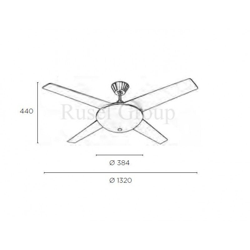Потолочный вентилятор Leds C4 AUKENA