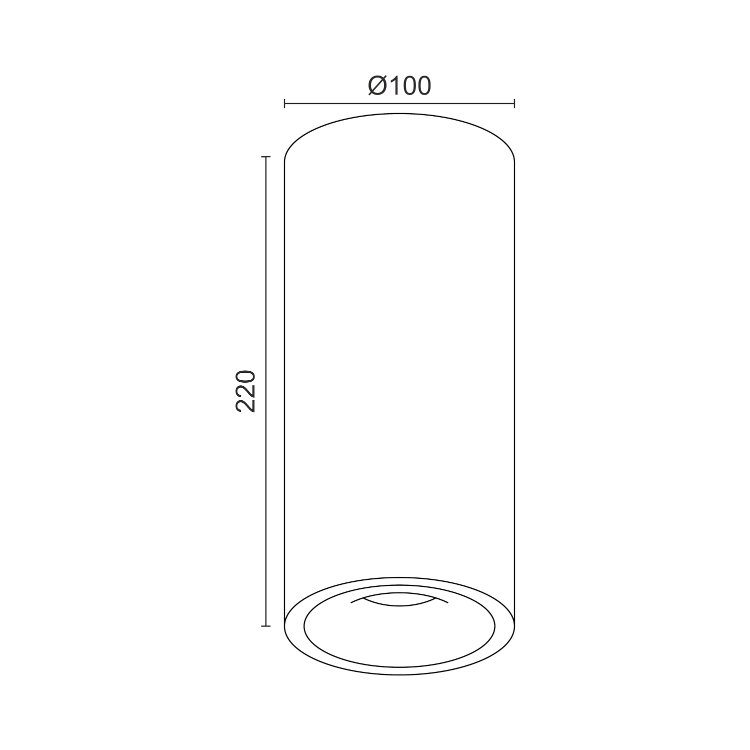 Накладной светильник под сменную лампу Ledron MJ1027 Black 220