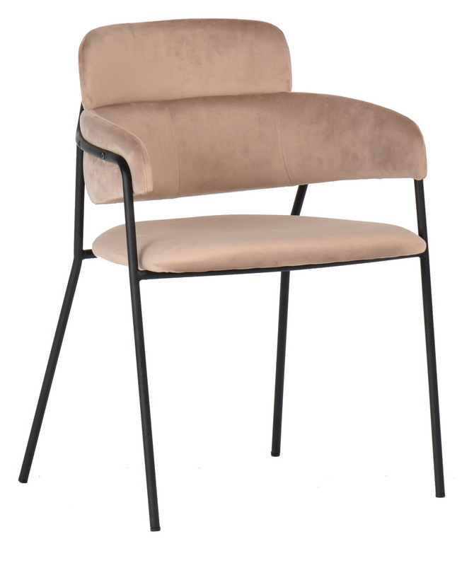 Стул Napoli латте с черными ножками Bradex Home FR 0326