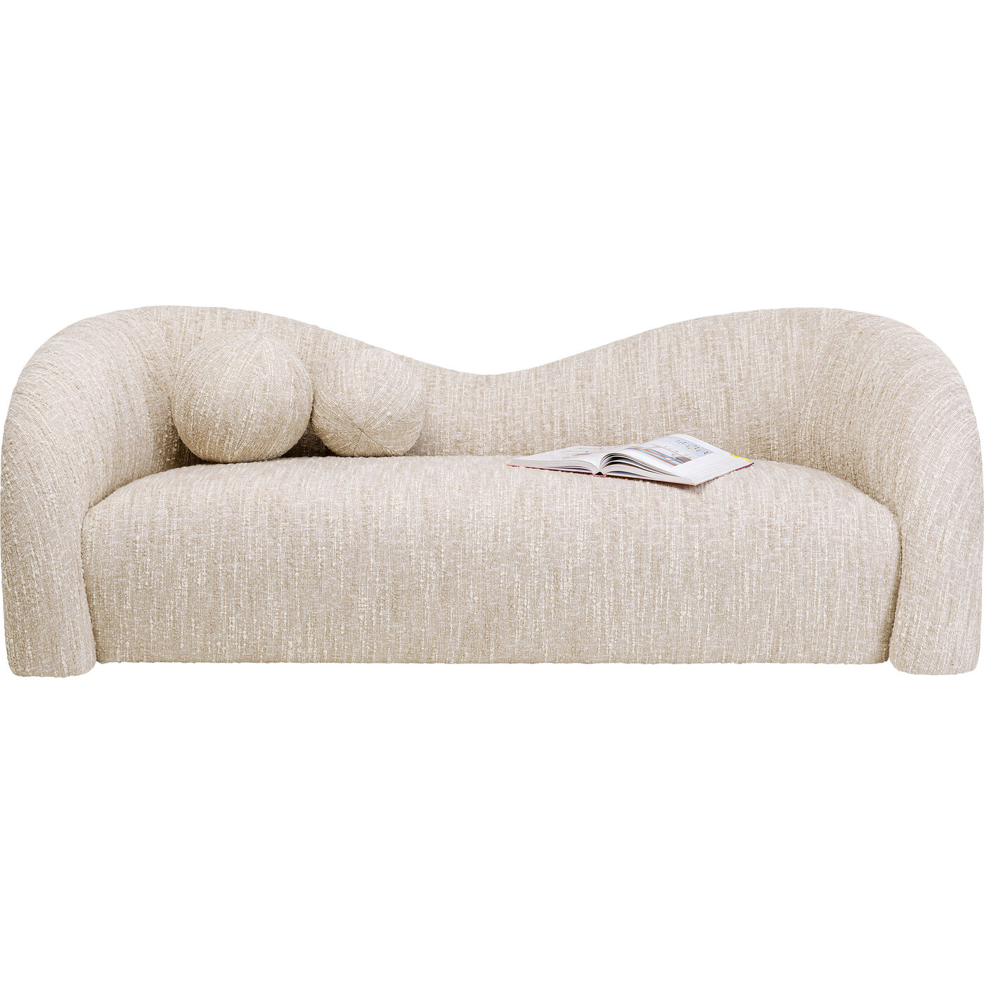 Диван 2-х местный Livia Melange Cream 201cm KARE 88036